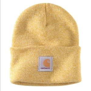 Carhartt Knit Cuffed Beanie NEW Dijon & Winter White Marble +Yellow+NWT